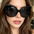 Damen Cat-Eye Sonnenbrille mit einzigartiger Rahmenführung und UV-Schutz Brehn