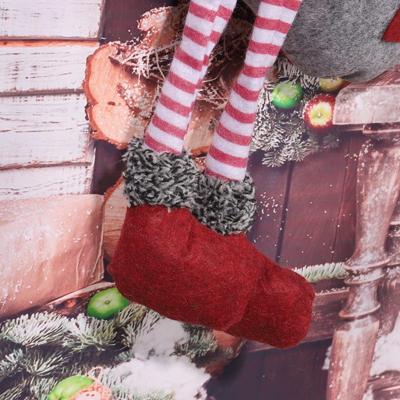 Verspielter Weihnachtsstrumpf mit Gnom-Motiv Brehn