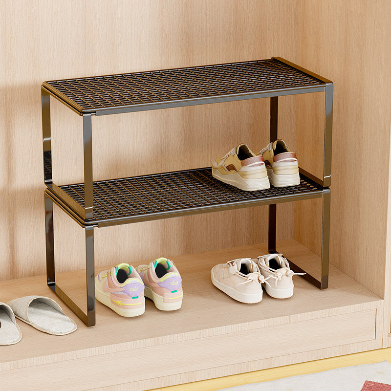Verstellbarer erweiterbarer Metal Schuhregal-Organizer