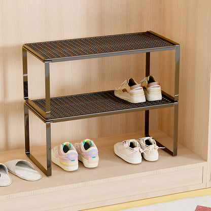 Verstellbarer erweiterbarer Metal Schuhregal-Organizer