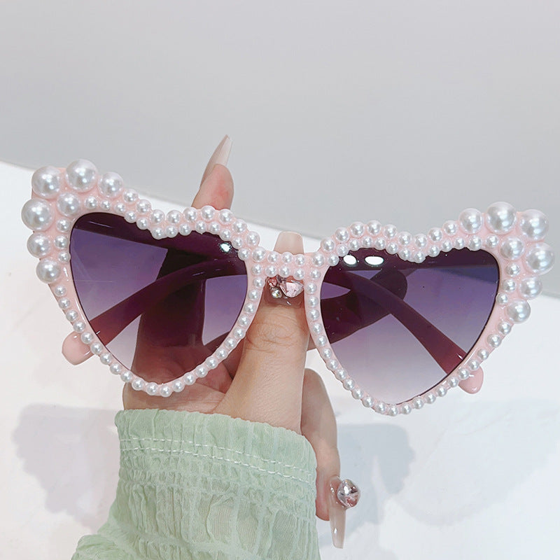 Cat-Eye Perlen-verzierte Sonnenbrille Brehn
