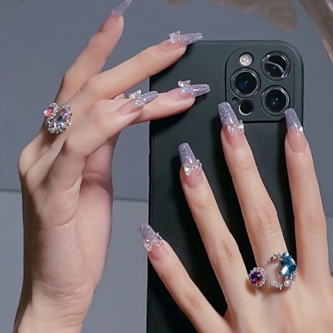 Glamouröse 3D Nagelkunst Brehn
