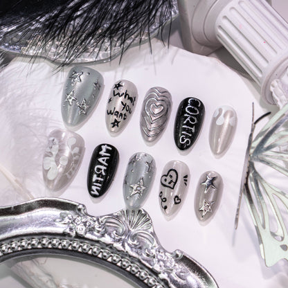 Künstlerischer Ausdruck Press-On Nagelset