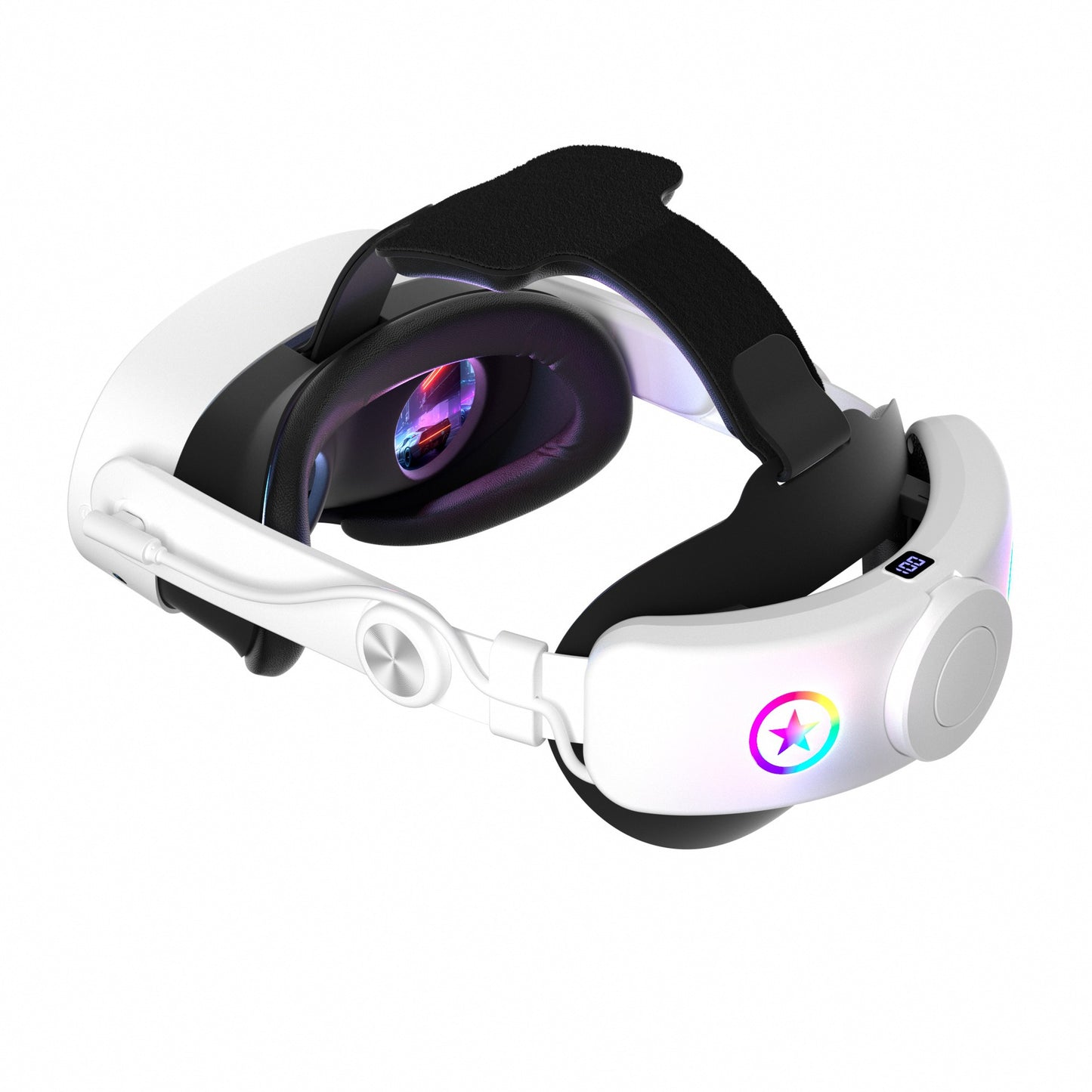 VR-Headset mit Anpassbarem Tragekomfort und Rgb-Led-Beleuchtung Brehn