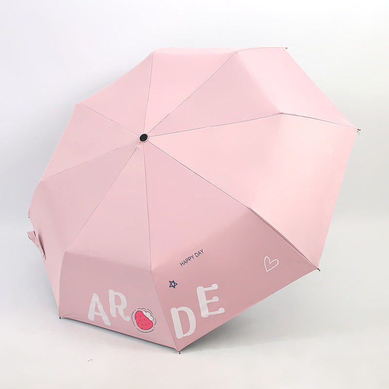 Damen Faltbarer Regenschirm mit fröhlichem Design Brehn