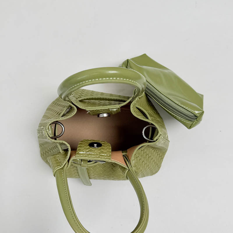Gewebte Leder Handtasche
