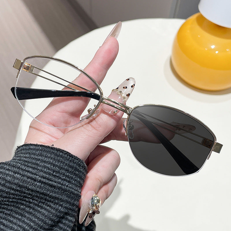 Damen modische Brille mit modernem Metallrahmen Brehn