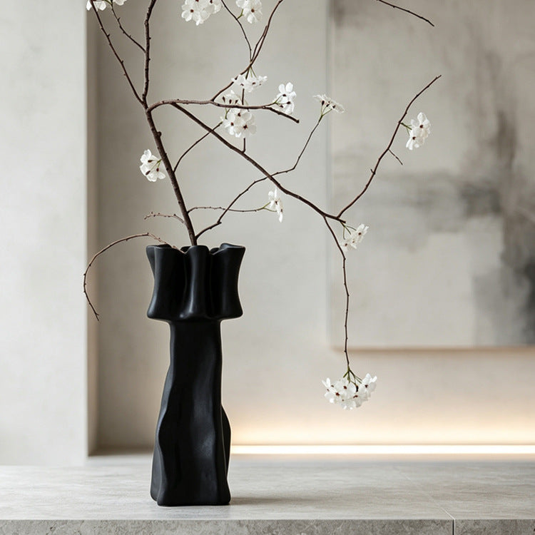 Abstrakte skulpturale dekorative Vase
