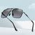 Damen Quadratische Sonnenbrille mit stilvollem Metallrahmen und hochwertigem UV-Schutz Brehn