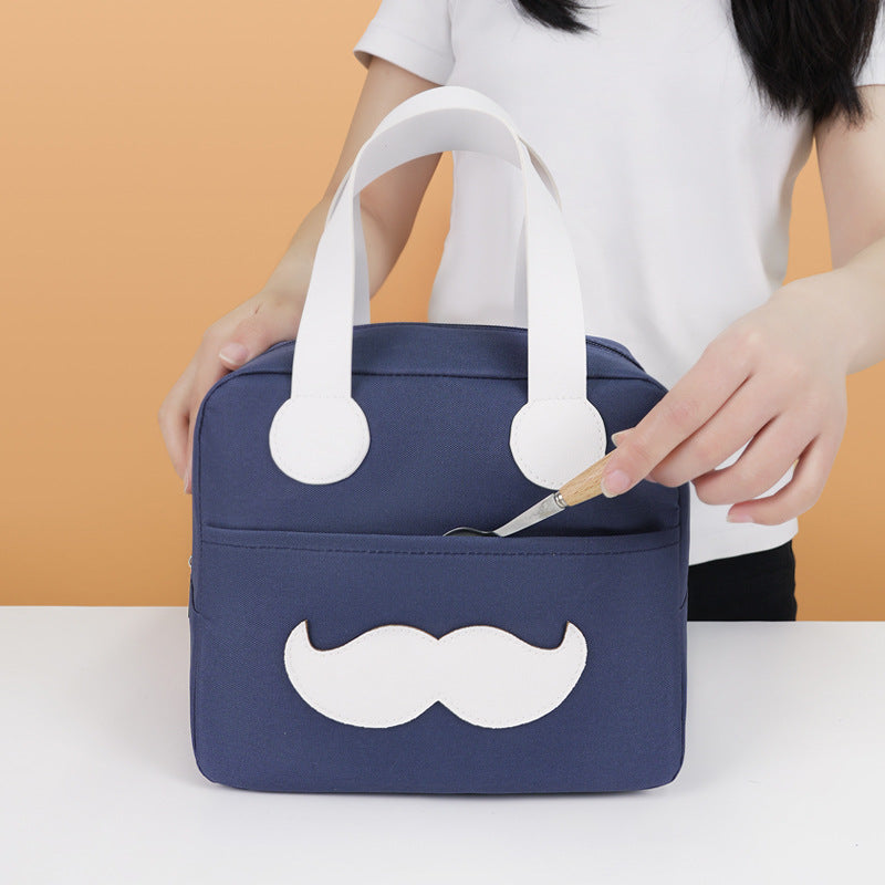 Lustiger Charakter Isolierte Lunch Tasche