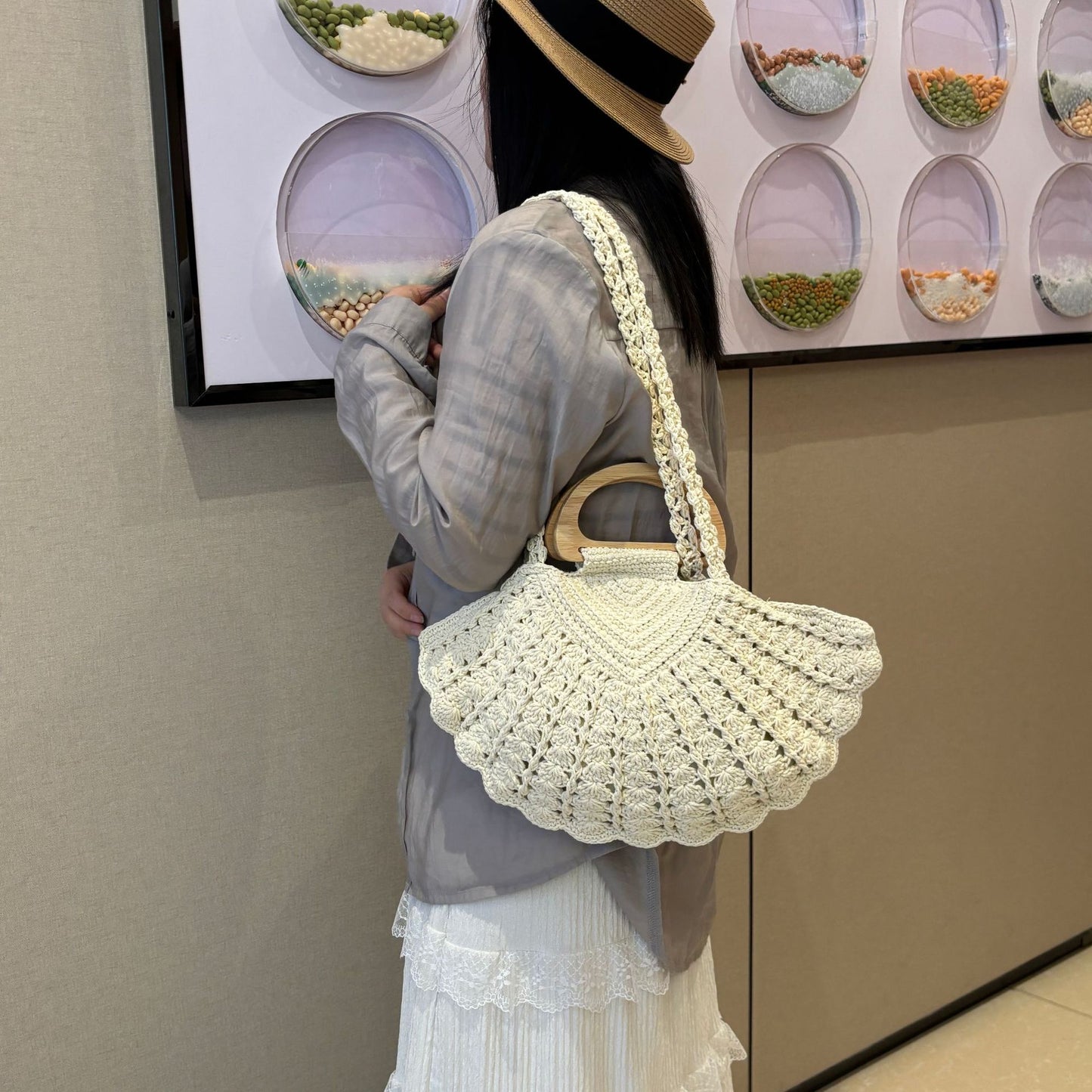 Handgeknüpfte Schultertasche Brehn
