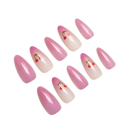 Chic Kirschblüten Nagelkunst