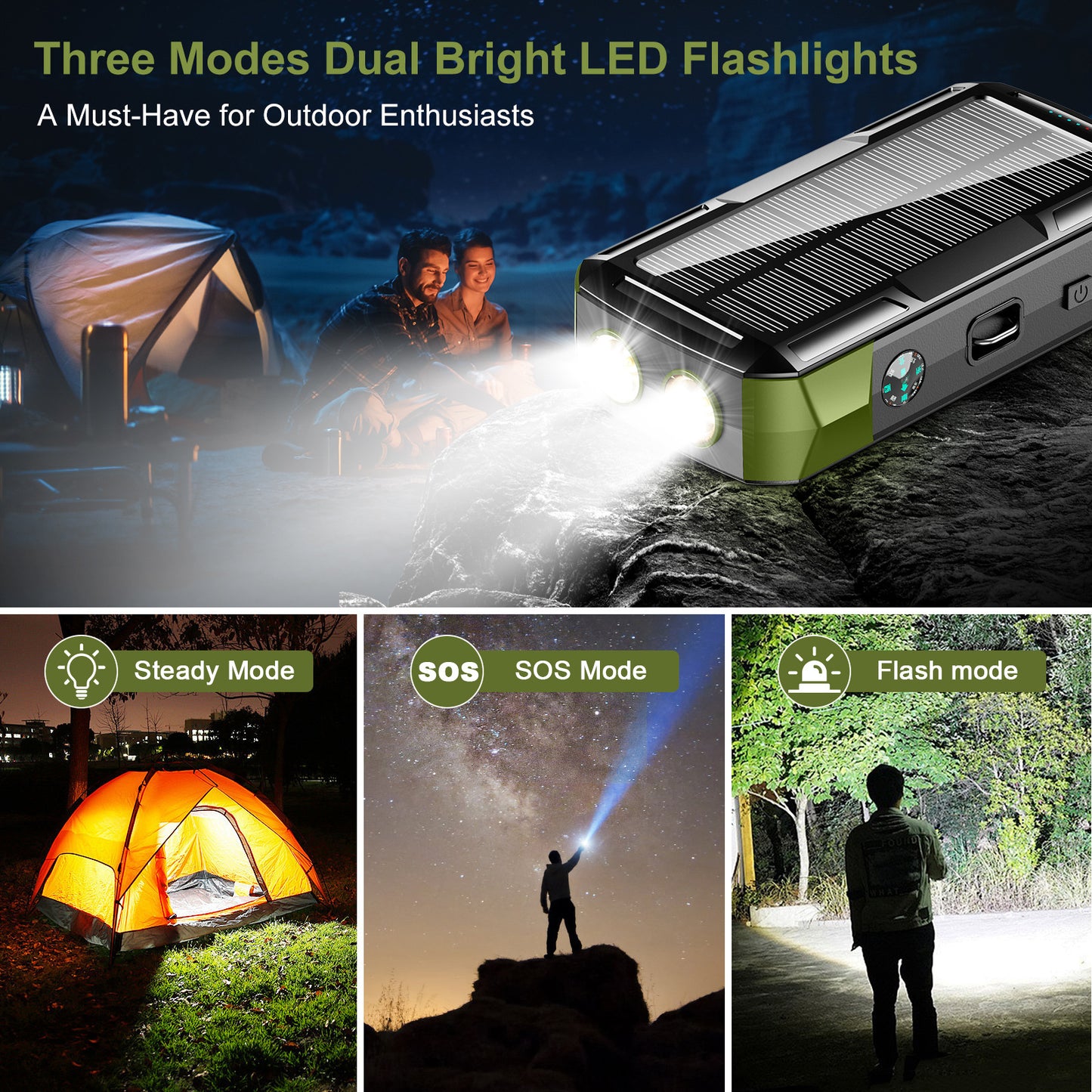 Tragbare Solar-Powerbank Brehn