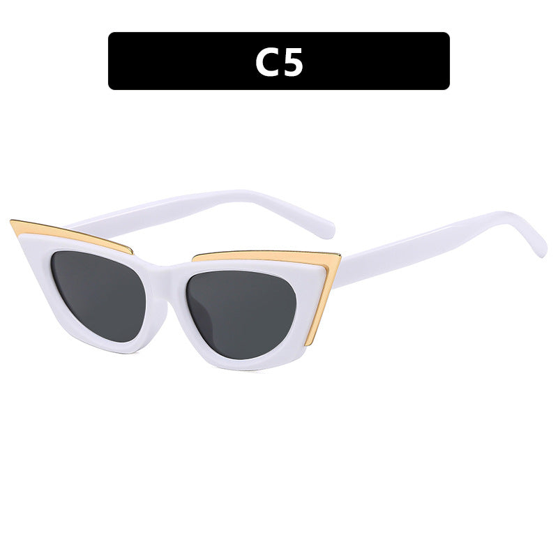 Damen extravagante Cat-Eye Sonnenbrille Brehn