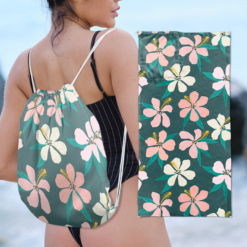 Multifunktionale Strandtasche mit integriertem Handtuch Brehn