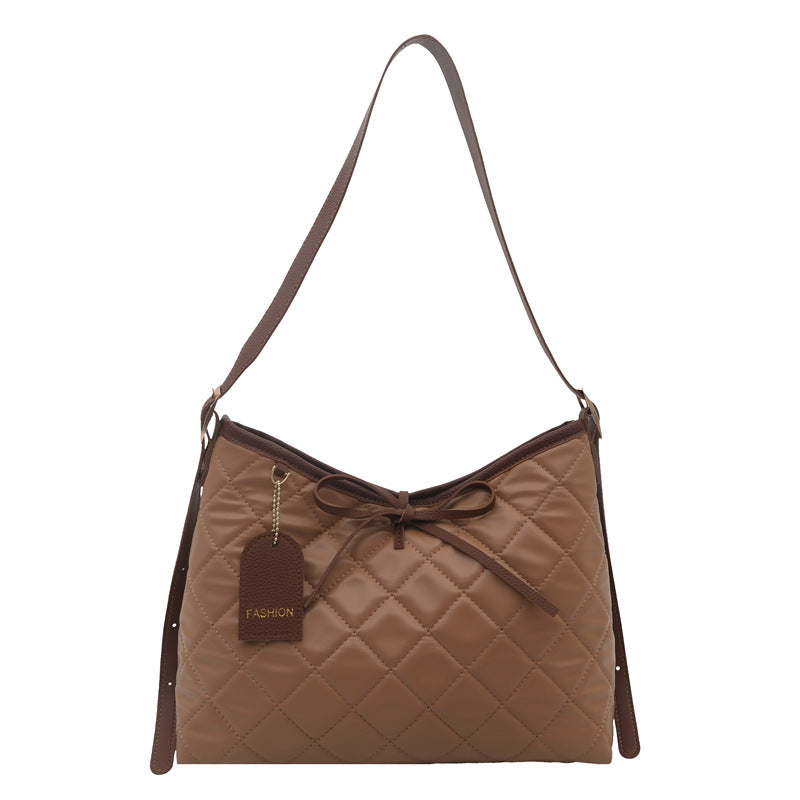 Gepolsterte Leder Hobo Tasche