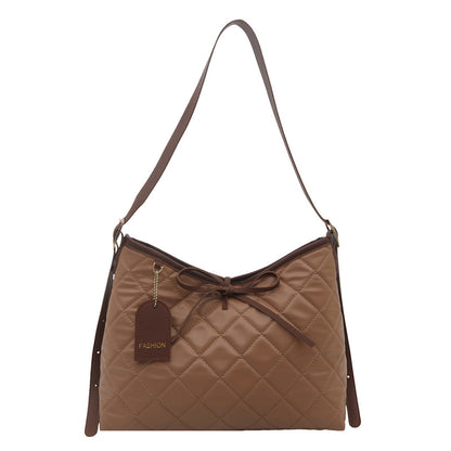 Gepolsterte Leder Hobo Tasche