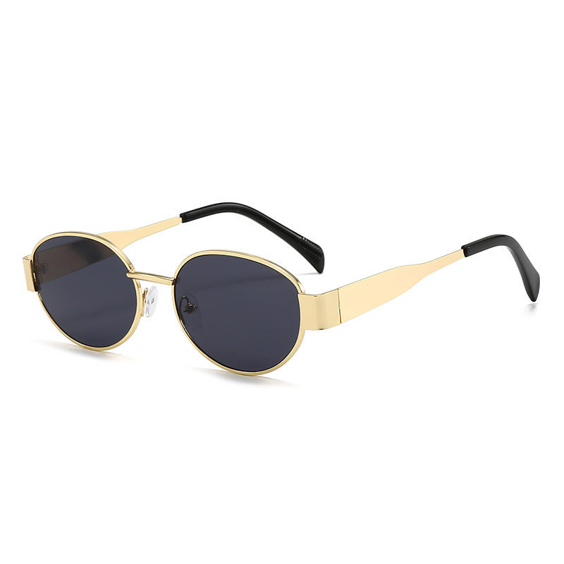 Damen modische Sonnenbrille mit elegantem Metallrahmen Brehn