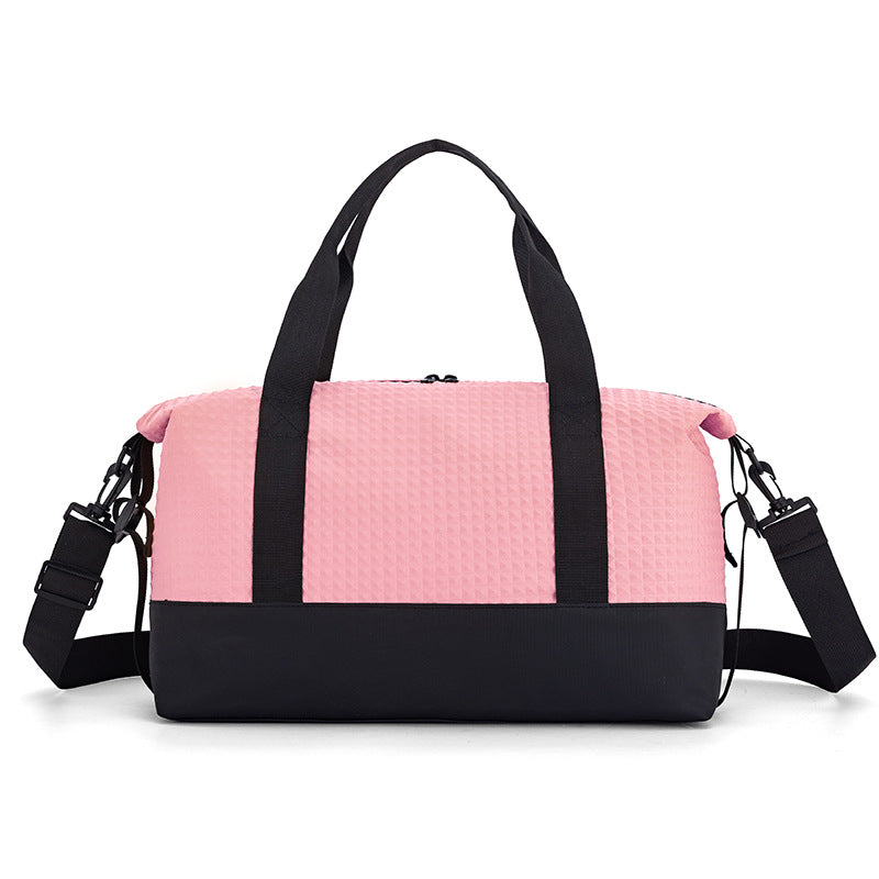 Texturierten Stoff Reise Duffle Bag Brehn