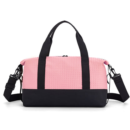 Texturierten Stoff Reise Duffle Bag Brehn