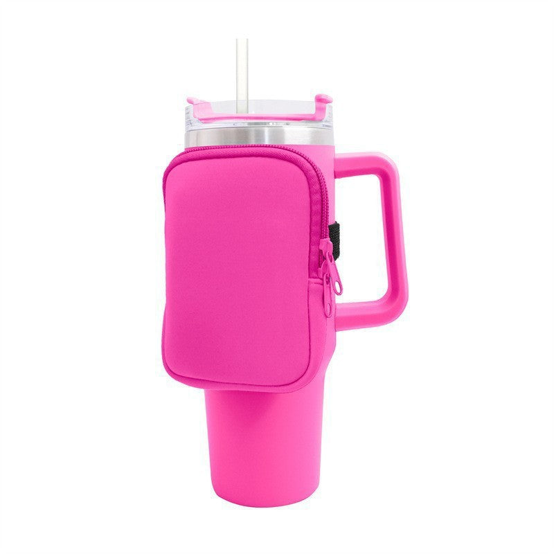 Damen Tragbare Isolierflasche mit praktischem Schultergurt Brehn