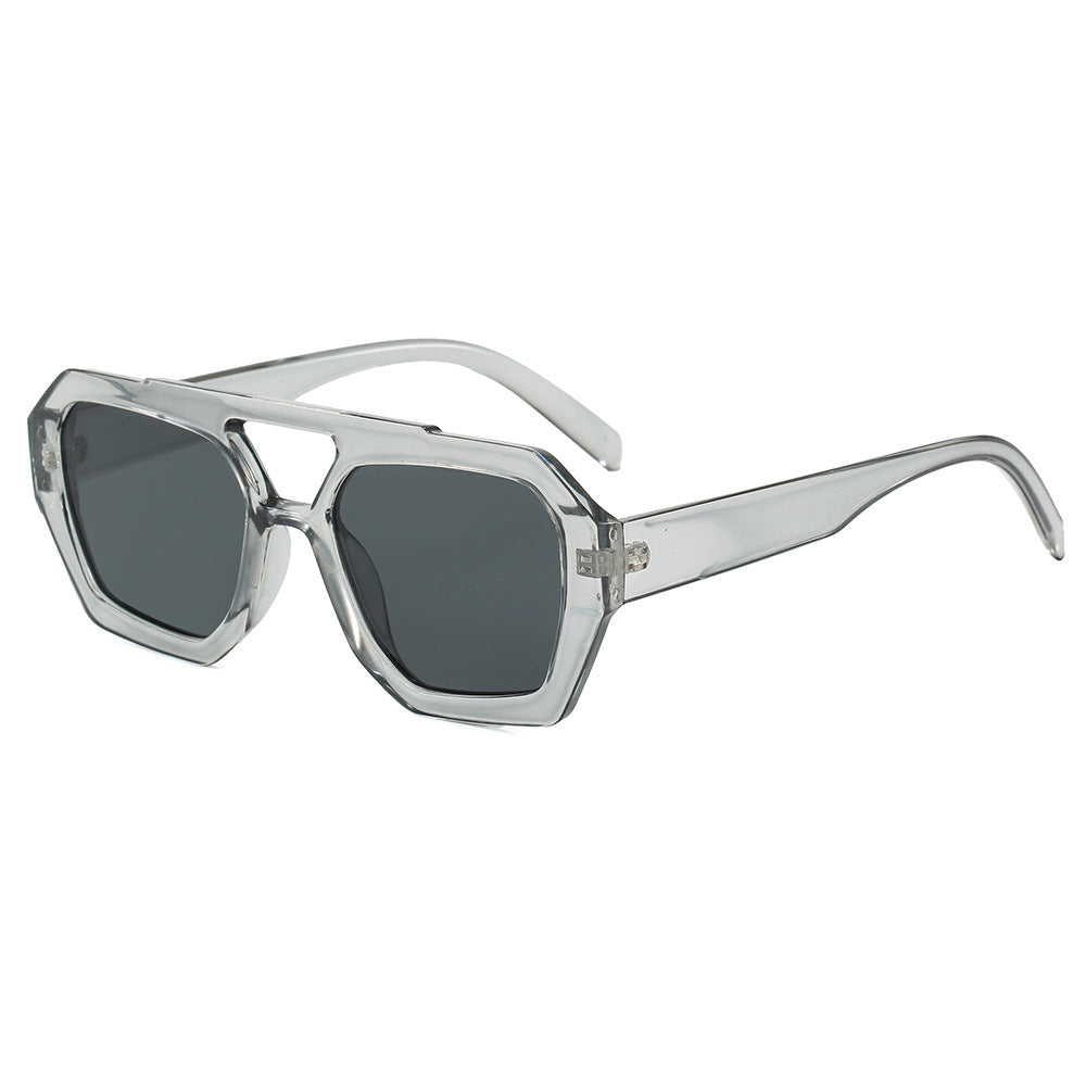 Damen geometrische Sonnenbrille im extravaganten Design Brehn