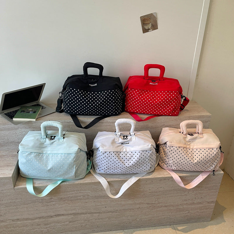 Stilvolle gepunktete Reis-Duffle-Tasche Brehn