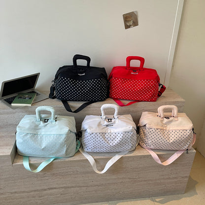 Stilvolle gepunktete Reis-Duffle-Tasche Brehn