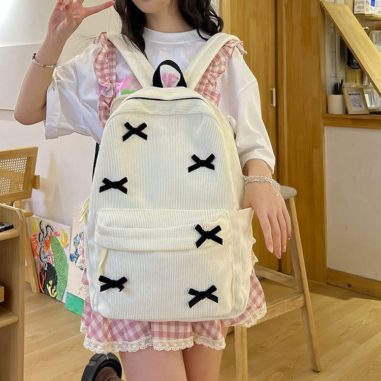 Rucksack mit Verspieltem Bänder-Design Brehn