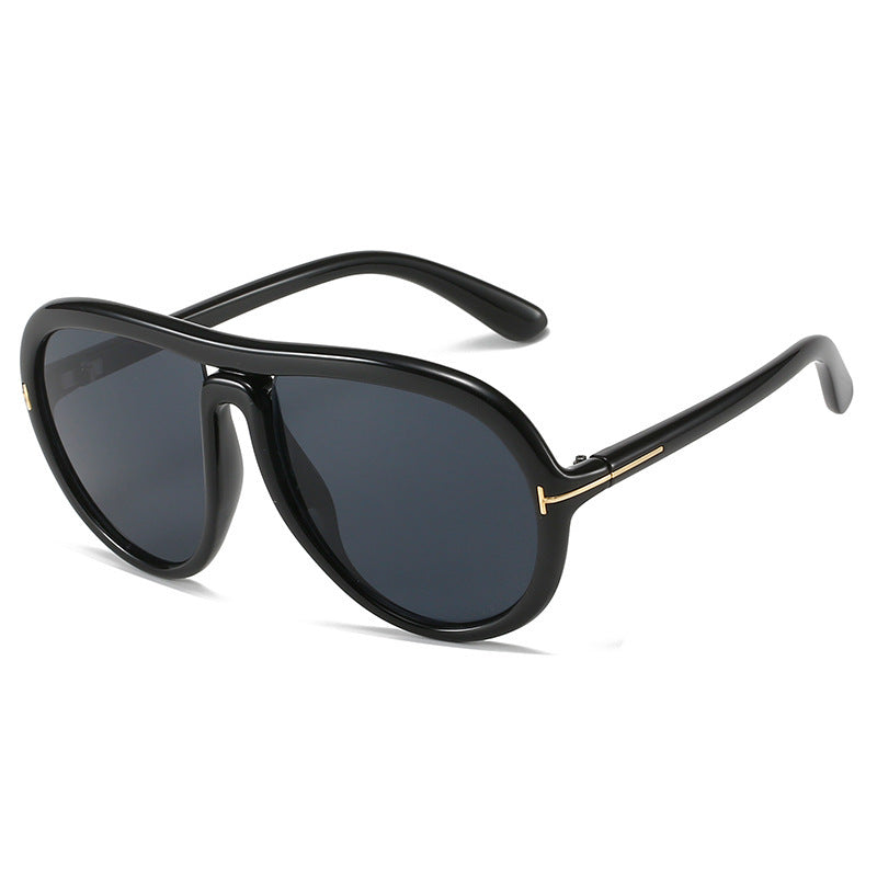 Oversized Modische Transparente Rosa Sonnenbrille Brehn