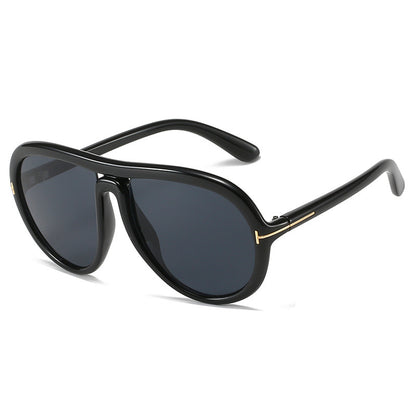 Oversized Modische Transparente Rosa Sonnenbrille Brehn