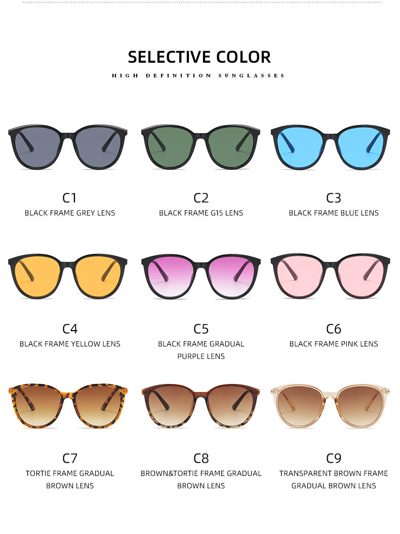 Damen Modische Cat-Eye Sonnenbrille mit verspiegelten Gläsern Brehn