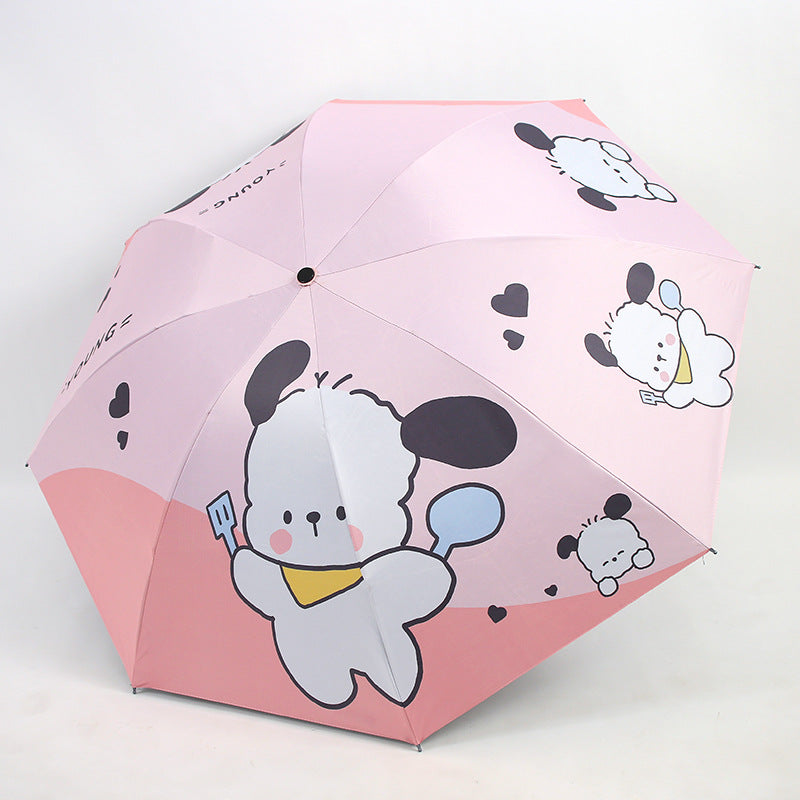 Damen Faltender Kinder-Regenschirm mit niedlichen Tiermotiven Brehn