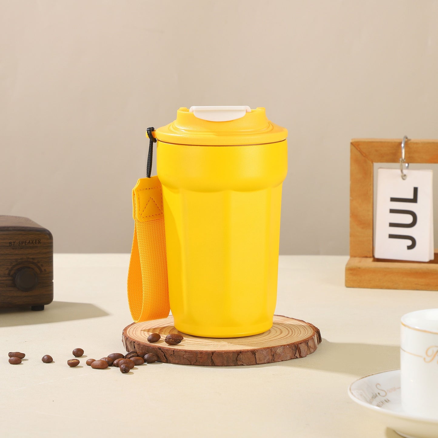 Damen Isolierbecher mit griffigem Tragegurt Brehn