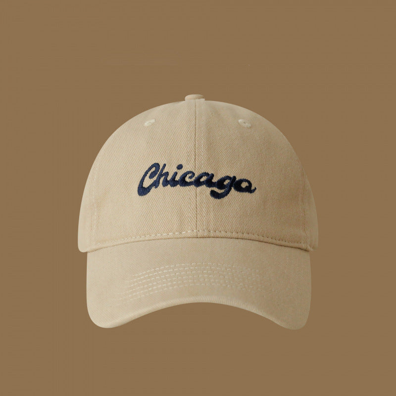 Damen Baumwoll bestickte Logo Baseballcap Brehn