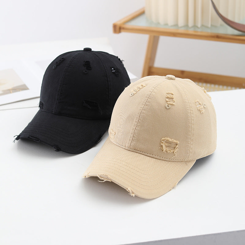 Damen lässige Destroyed-Basecap Brehn