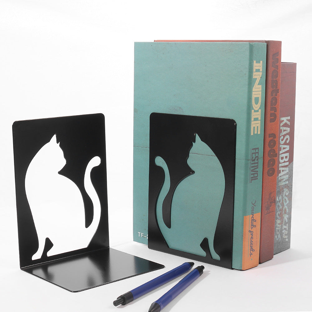 Kat Silhouette dekorative Buchstützen