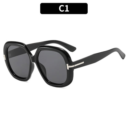Modische Übergroße Sechseckige Sonnenbrille