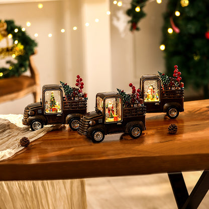 Dekoratives Lkw Modell mit Weihnachtsbeleuchtung Brehn