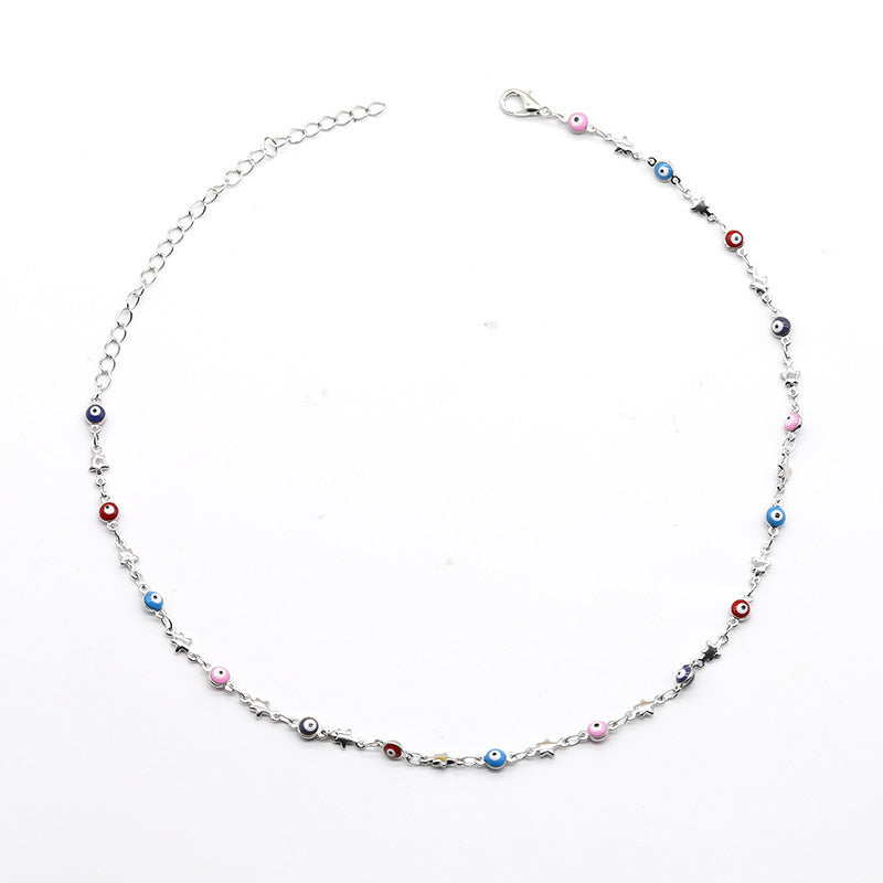 Bunte Perlenkette Halskette Brehn