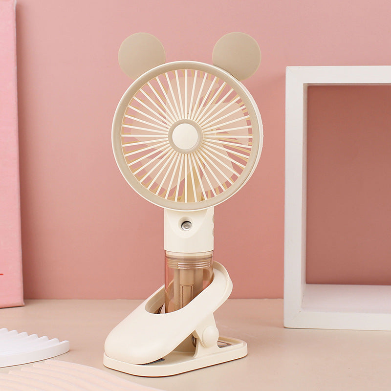 Frauen Tragbarer Mini Ventilator mit Sprühfunktion Brehn