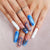 Kreatives Kunstnagelset mit glamourösen Designs Brehn