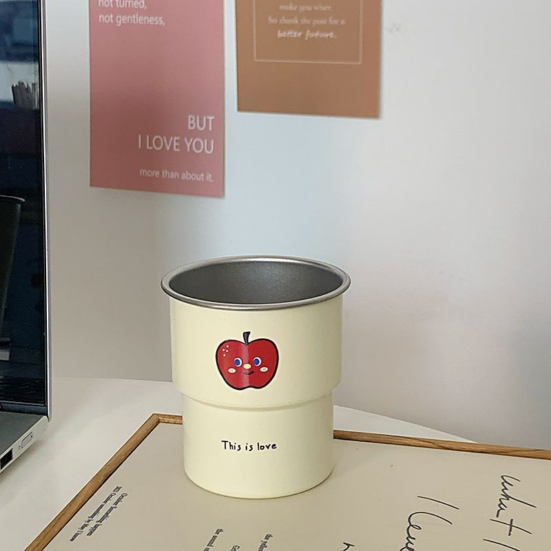 Multifunktionale Keramiktasse mit Fröhlichem Apfelmotiv Brehn