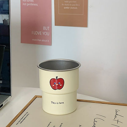 Multifunktionale Keramiktasse mit Fröhlichem Apfelmotiv Brehn