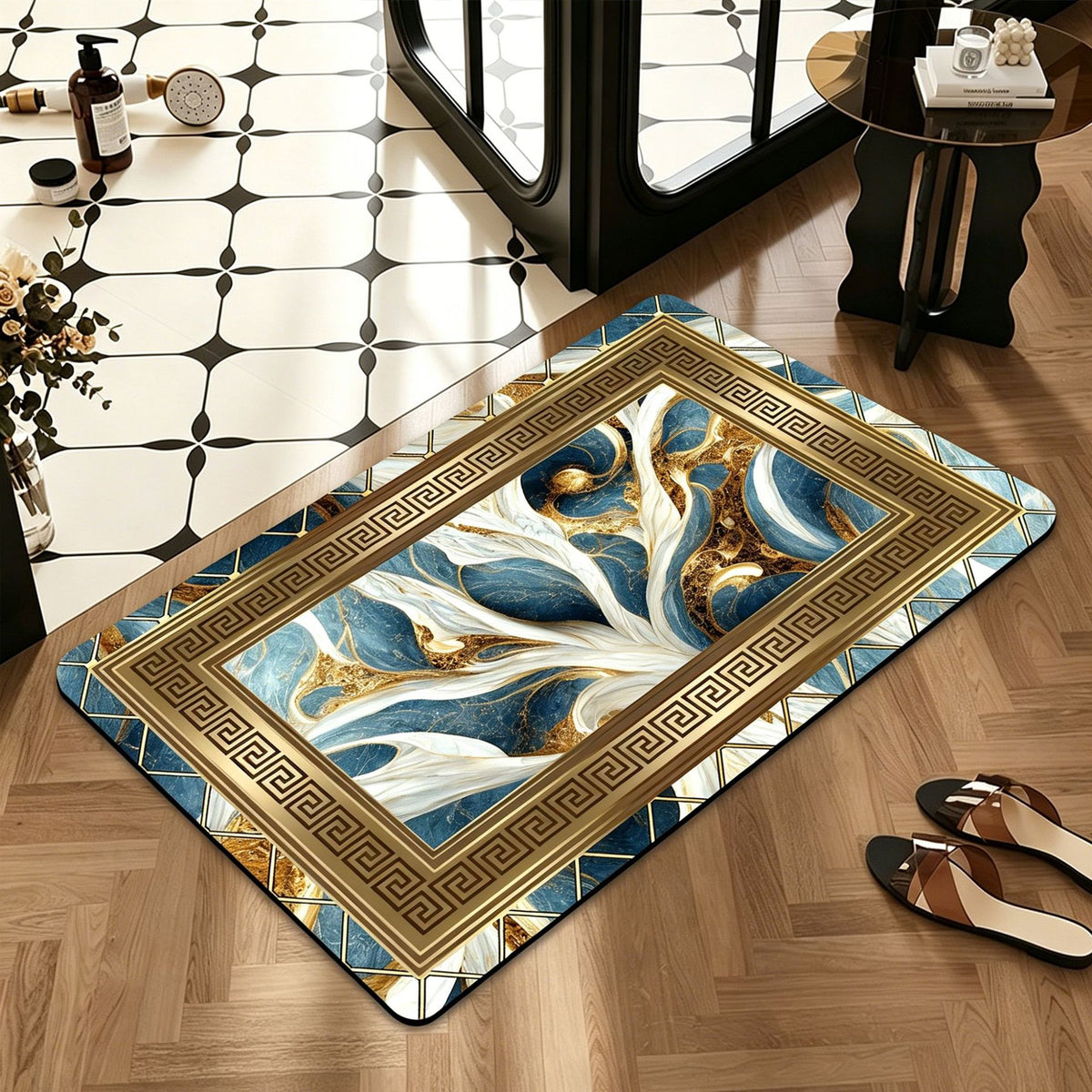 Stylische dekorative Badematte Brehn