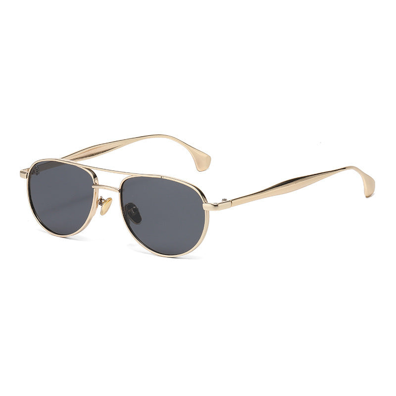 Damen modische Piloten-Sonnenbrille mit elegantem Goldrahmen Brehn