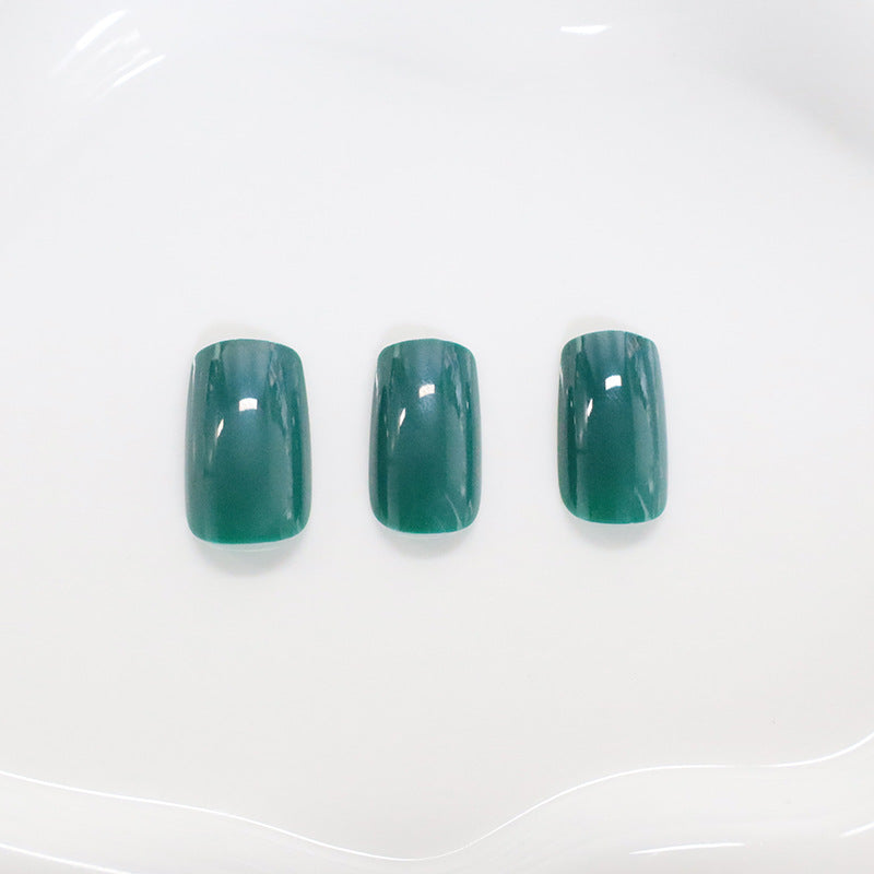 Glänzende quadratische Spitzen-Nagelkunst Brehn