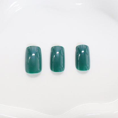 Glänzende quadratische Spitzen-Nagelkunst Brehn