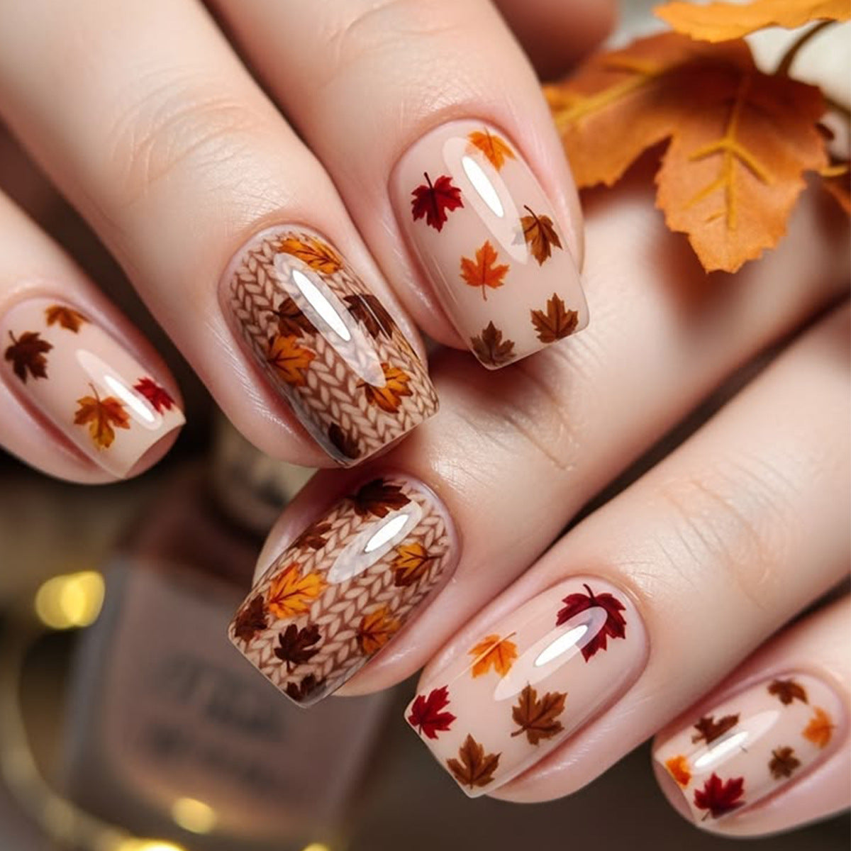 Herbstthemen Künstlerische Nagelverlängerungen Brehn
