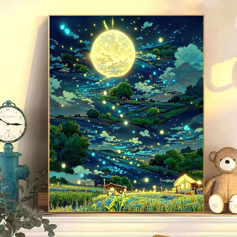 Fesselnde Mondlicht Landschaft Leinwand Kunst Brehn